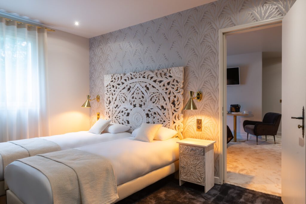 Chambre avec aménagement de luxe à l'Orleans Parc Hotel