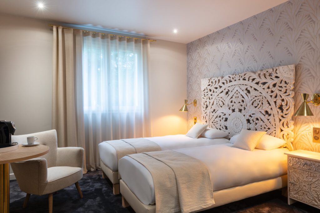 Chambre avec aménagement de luxe à l'Orleans Parc Hotel